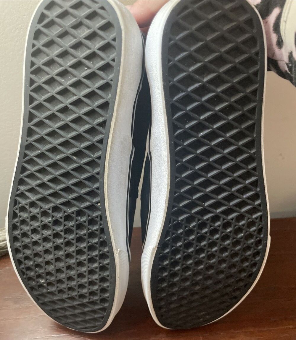 VANS Rare Slip On Gray Black Checkerboard Racing Flag Womens 9 Canvas Shoes - Picture 10 of 11